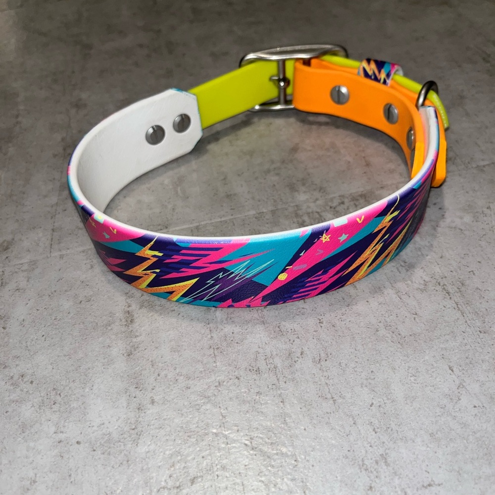Retro dog collar medium large Waterproof
